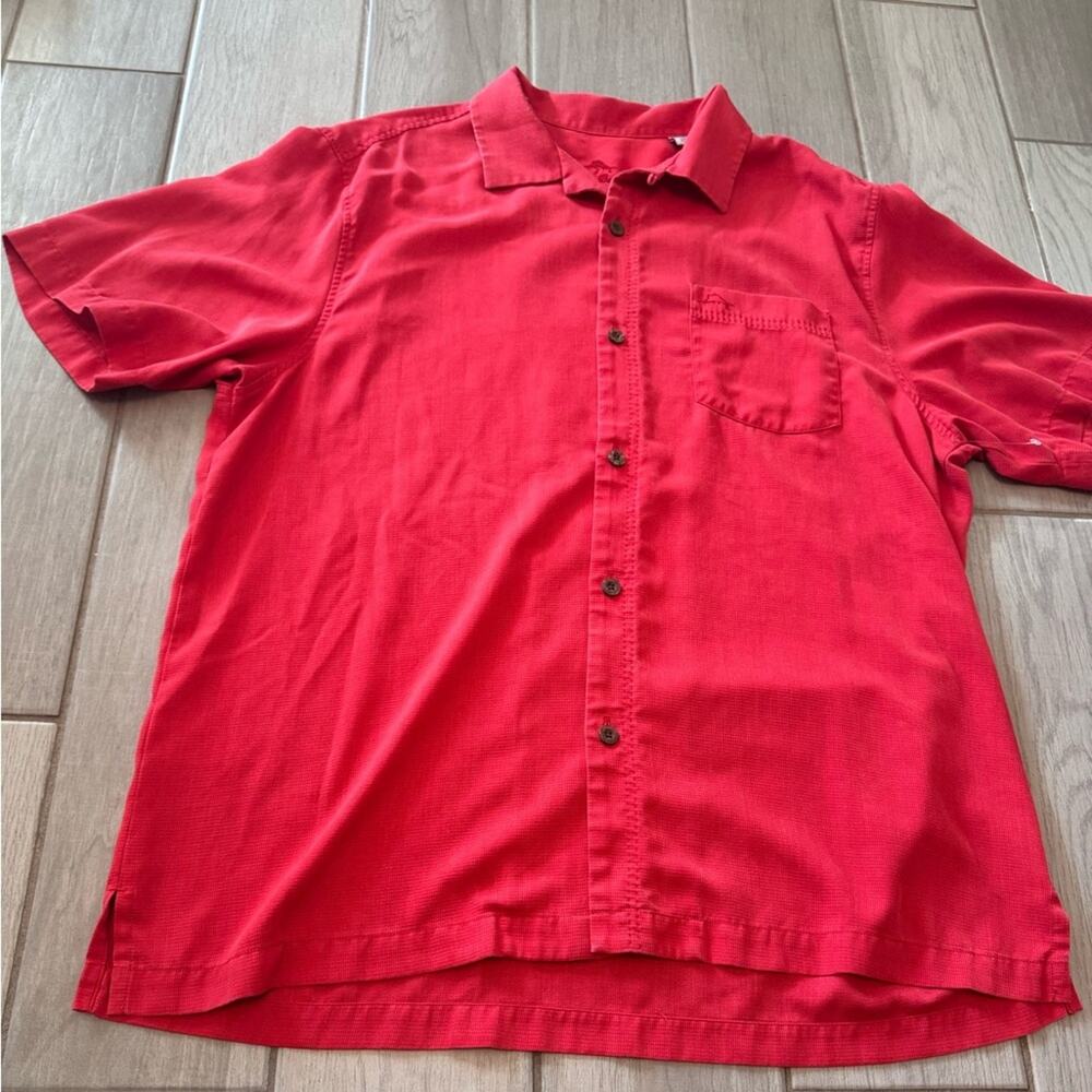 Tommy bahama button up shirt short sleeve size L island‎ zone - Picture 4 of 14